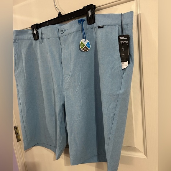 NWT Travis Mathew Men’s Size 42 Prestige Mediterranean Blue Performance Shorts - Picture 3 of 13